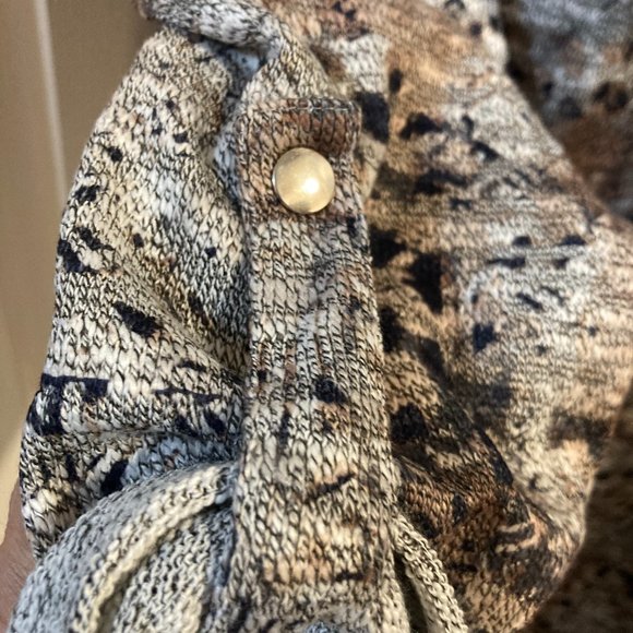 Ruby Rd Animal Print Cowl Neck Sweatshirt Tunic Size L - Picture 4 of 4